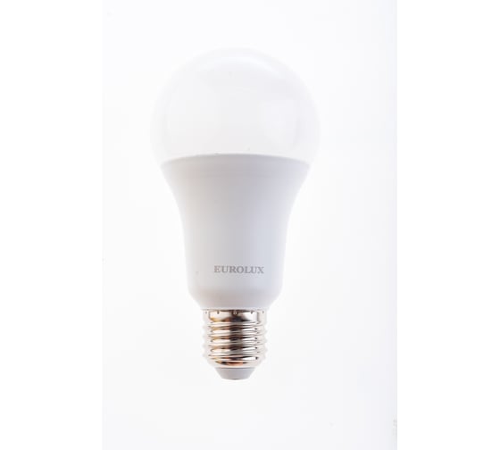 Светодиодная лампа Eurolux LL-E-A70-20W-230-2,7K-E27/груша, 20Вт, теплый белый, Е27 76/2/21