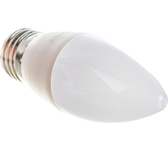 Светодиодная лампа Eurolux LL-E-C37-6W-230-2,7K-E27/свеча, 6Вт, теплый белый, Е27 76/2/9