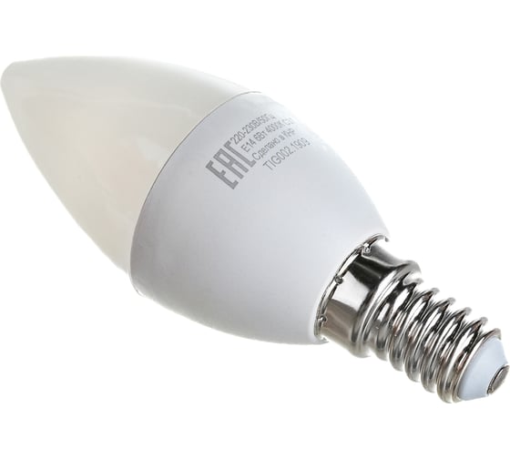 Светодиодная лампа Eurolux LL-E-C37-6W-230-4K-E14/свеча, 6Вт, нейтральный, Е14 76/2/4