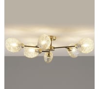 Люстра потолочная Moderli Lively черный, золотой V10815-6C