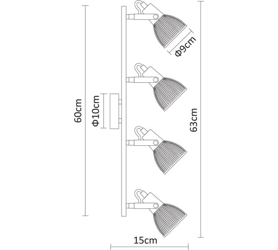 Потолочный светильник Arte Lamp A1026PL-4CC