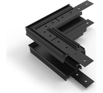 Коннектор Elvan настенный, внешний, 100x100, черный T-100x100-OUT-BK