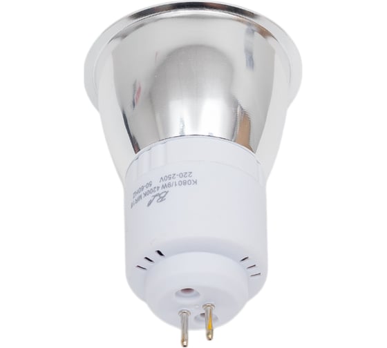 Лампа люминесцентная Elvan MR16-220V-9W-4200K CFL/K0801 MR16 9W 4200K