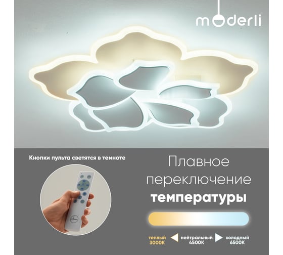 Светильник потолочный Moderli светодиодный Magnete V10671-CL