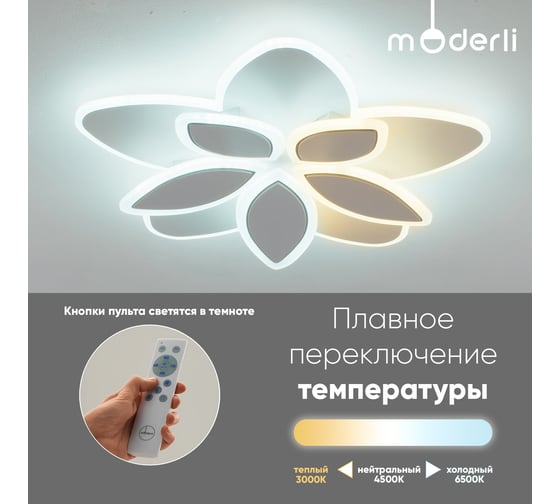 Светильник потолочный Moderli светодиодный Magnete V10670-CL
