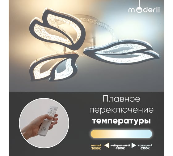 Светильник потолочный Moderli светодиодный Lorraine белый V10973-CL