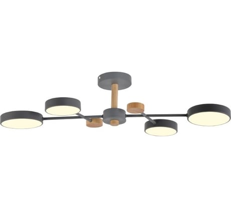 Светильник потолочный Moderli светодиодный Scandi S серый, дерево V10972-CL