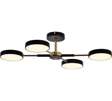 Светильник потолочный светодиодный Moderli Scandi черный, золотой V10959-CL