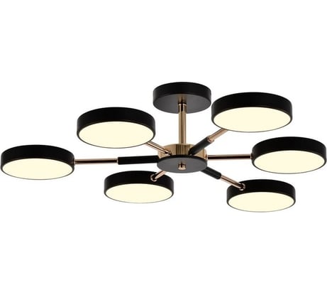 Светильник потолочный светодиодный Moderli Scandi черный, золотой V10962-CL