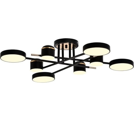 Светильник потолочный светодиодный Moderli Scandi черный, золотой V10966-CL