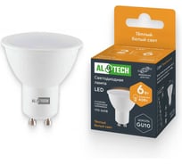 Лампочка светодиодная ALTECH LED MR16-6W-830-GU10 6Вт софит теплый белый свет 4673758071019