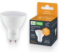 Лампочка светодиодная ALTECH LED MR16-10W-830-GU10 10Вт софит теплый белый свет 4673758071057