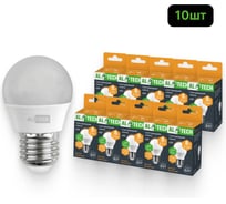 Лампочка светодиодная ALTECH LED G45-8W-830-Е27 теплый белый свет 10шт 4673758071507