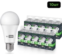 Лампочка светодиодная ALTECH LED Р60-10W-840-E27 10Вт груша нейтральный белый свет 10шт 4673758071347