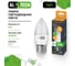 Лампочка светодиодная ALTECH LED С35-8W-830-E27 8Вт свеча теплый белый свет 4673758070043 2