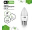 Лампочка светодиодная ALTECH LED С35-8W-830-E27 8Вт свеча теплый белый свет 10шт 4673758071170 3