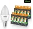 Лампочка светодиодная ALTECH LED С35-6W-830-E14 6Вт свеча теплый белый свет 10шт 4673758071132 1