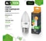 Лампочка светодиодная ALTECH LED С35-12W-830-E27 12Вт свеча теплый белый свет 10шт 4673758071255 2