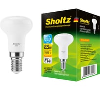 Светодиодная лампа Sholtz рефлектор R50 8,5Вт E14 2700K 220В пластик LER3146