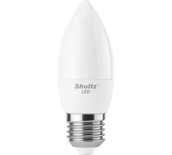 Комплект из 2 светодиодных ламп Sholtz свеча 9Вт E27 2700К C37 220-240В, пластик LEC3019D 1