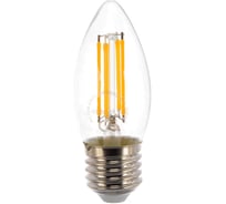 Светодиодная филаментная лампа GIS-SOLAR С35-E27-6Вт-3000K-220В F00537