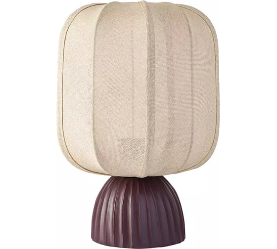 Лампа настольная Bergenson Bjorn Texture Rib, 27x39 см, вишневая/бежевая BB0000572