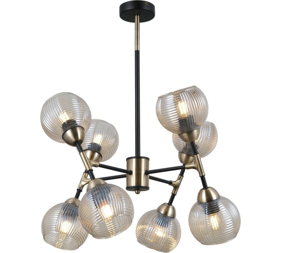 Светильник подвесной Moderli Arty черный, золотой V10805-8P