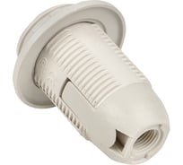 Патрон EKF Е14, пластиковый, с кольцом, термостойкий пластик, белый, 50 шт PROxima LHP-E14-r