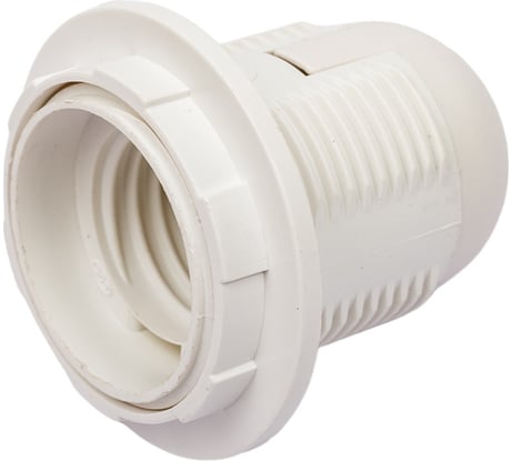 Электрический патрон Navigator NLH-PL-R1-E27, пластик, люстровый, с кольцом 71603