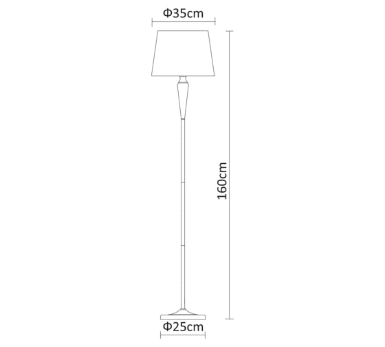 Напольный светильник Arte Lamp A9310PN-1WG