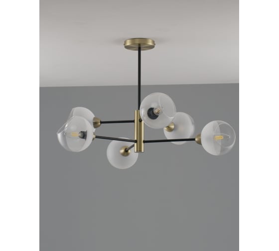 Люстра подвесная Moderli Mist черный, золотой V10812-6P