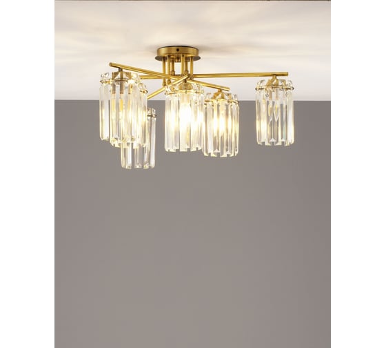 Люстра потолочная Moderli Everly золотой V10751-6C