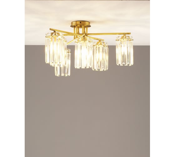 Люстра потолочная Moderli Everly золотой V10751-6C