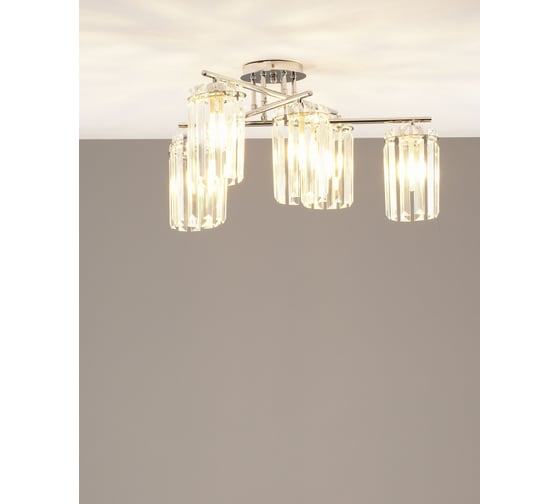 Люстра потолочная Moderli Everly хром V10753-6C