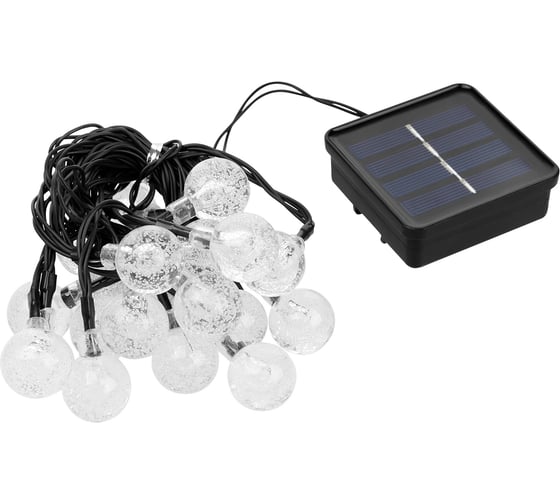 Гирлянда TDM ELECTRIC ССГ-154 "Шарики" на солнечной батарее, 2.7 м, 20 LED, многоцветный, IP54, SQ0330-0201