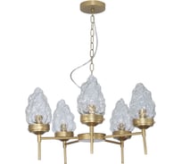 Люстра потолочная ЭЛЕТЕХ Фламенко 151 зол. НПБ 01-5x40-101 Е14 1005405319