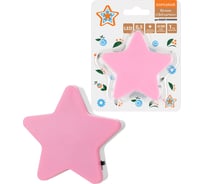 Ночник TDM ELECTRIC "Звездочка" с датчиком освещенности, 0,5 Вт, розовый,220 В Народный SQ0357-0066