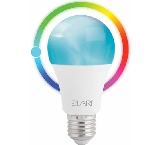 Светодиодная лампа ELARI управление через голосового ассистента, smart bulb, E27, белая LMS-27
