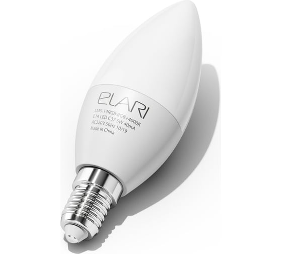 Умная цветная лампа ELARI smart LED color, E14 LMS-14RGB 1