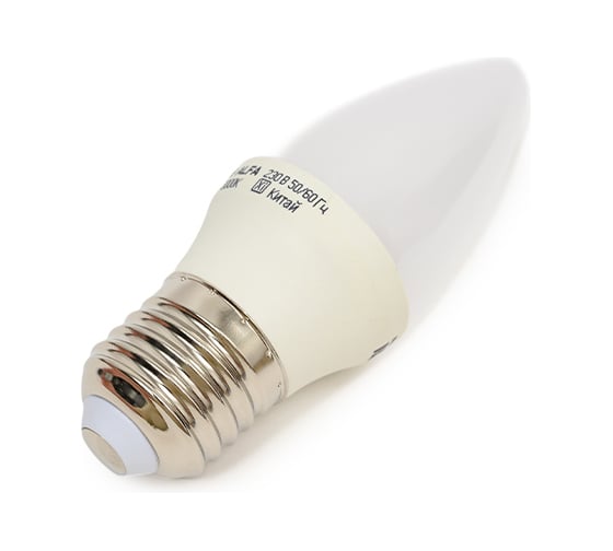 Лампа IEK LED ALFA C35 свеча 6Вт 230В 3000К E27 LLA-C35-6-230-30-E27