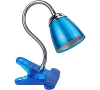 Светильник Navigator NDF-C006-6W-4K-B-LED прищепка, гибкий, синий 71836
