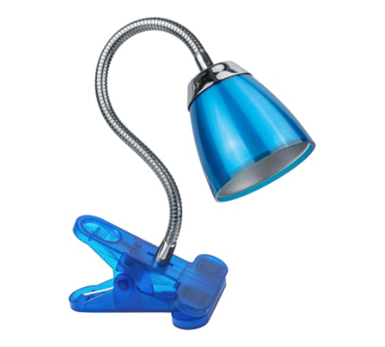 Светильник Navigator NDF-C006-6W-4K-B-LED прищепка, гибкий, синий 71836
