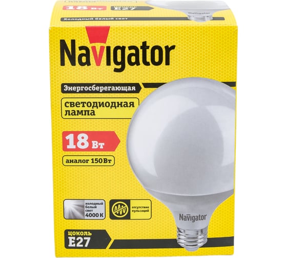 Лампа Navigator NLL-G120-18-230-4K-E27 14165