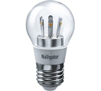 Лампа Navigator NLL-G45-5-230-2.7K-E27-CL 71295