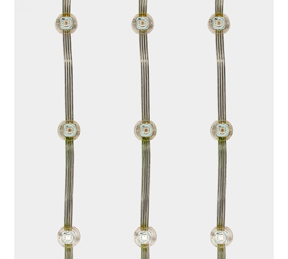 Модуль управляемый MAKSILED SPI, 0.3Вт, 5В, APA102, RGB, 4pin, IP33, 50 шт./гирлянда, ML-104-RM-RGB-V/10-S