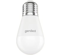 Светодиодная лампа geniled энергосберегающая, E27, G45, 9Вт, 2700К, матовая, шар, 10 шт 01357_10