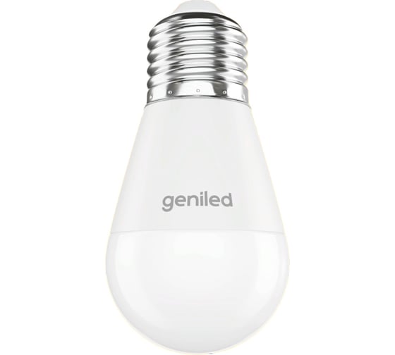 Светодиодная лампа geniled энергосберегающая, E27, G45, 9Вт, 2700К, матовая, шар, 10 шт 01357_10