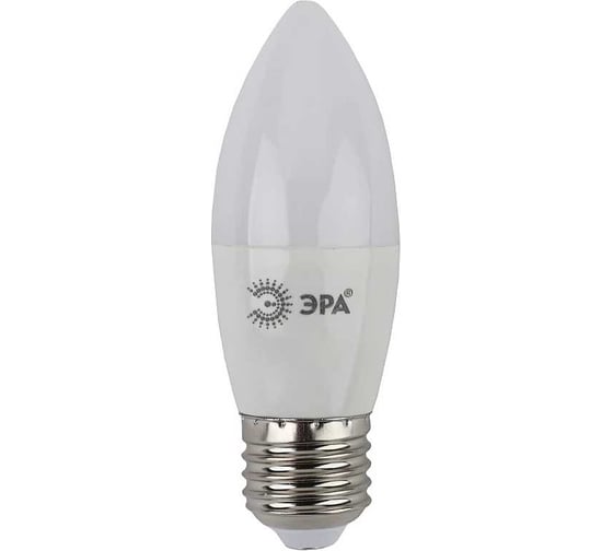 Лампа светодиодная ЭРА ECO LED B3510W827E27 QX (диод, свеча, 9Вт, тепл, E27) Б0048369
