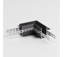 Коннектор угловой Elektrostandard Slim Magnetic для встраиваемого шинопровода под ГКЛ 12,5мм (черный) a067500