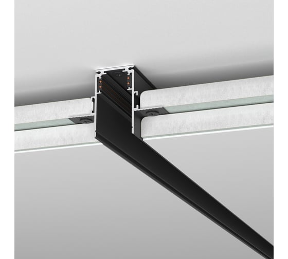 Шинопровод встраиваемый Elektrostandard Slim Magnetic под ГКЛ 12,5мм (черный) (3м) a067497 1